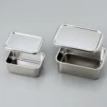 AS ONE Stainless Tray (Acid Washed) (Deep Type ), 스테인리스 트레이세트(산 세척)(깊은형 )
