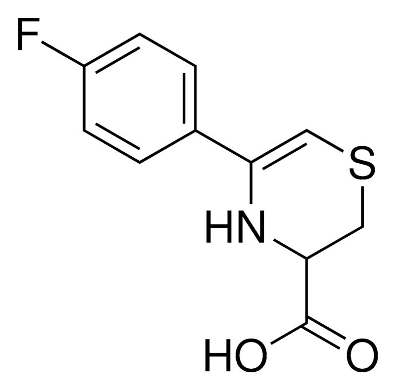 Merck 5-(4-Fluorophenyl)-3,4-dihydro-2H-1,4-thiazine-3-carboxylic acid