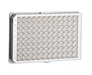 Greiner Bio One MICROPLATE, 96 WELL, PS, F-BOTTOM, (CHIMNEYWELL), WHITE, LUMITRAC, HIGH BINDING, STERILE, 10 PCS./BAG