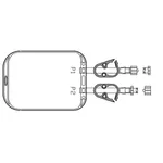 Thermo Fisher Scientific 2D Labtainer BioProcess Container (BPC), ASI 28 film, 2 ports, Luer Lock insert and body connectors, 100 mL, 50 per case
