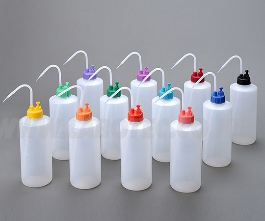 AS ONE NT Colorrful Washing Bottle (Wide-mouth) B type, 1L, 12 pieces, NT 컬러 세척병 (광구) B타입, 1L, 1팩(12개)