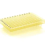 Thermo Fisher Scientific PCR Plate, 96-well, semi-skirted, flat deck, black lettering, yellow