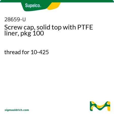 Merck PK100 10MM SOLID PP CAP WITH F217/PTFE &