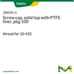 Merck PK100 10MM SOLID PP CAP WITH F217/PTFE &