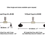 SIPEL 듀얼 진공 컵 VDUALCUP