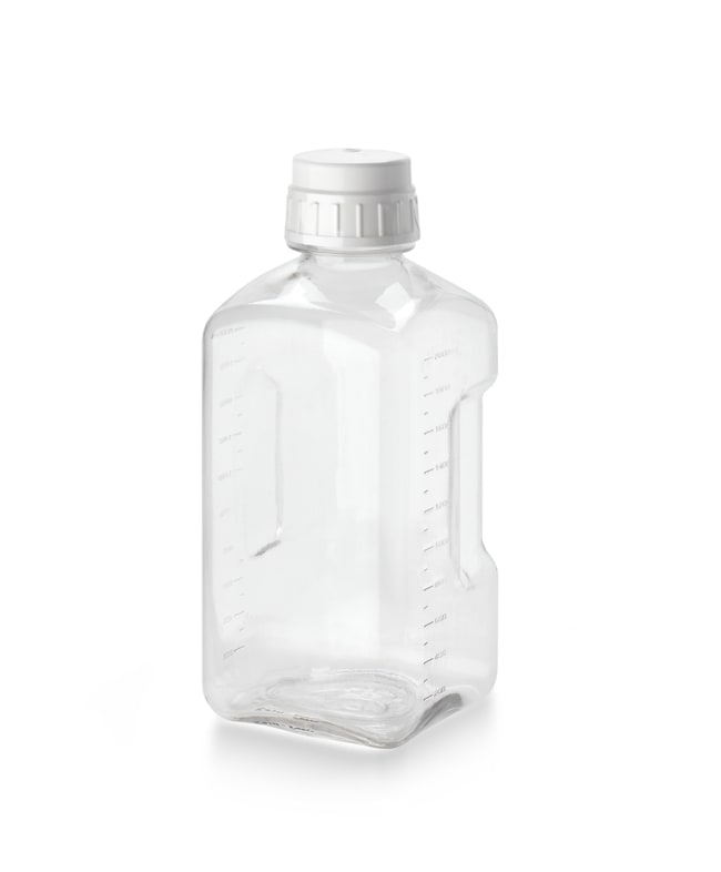 Thermo Fisher Scientific Nalgene Square PETG Platinum Certified Clean Media Bottle
