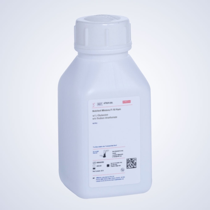 Himedia Nutrient Mixture F-10 Ham w/ 20mM HEPES buffer and L-Glutamine w/o Sodium bicarbonate