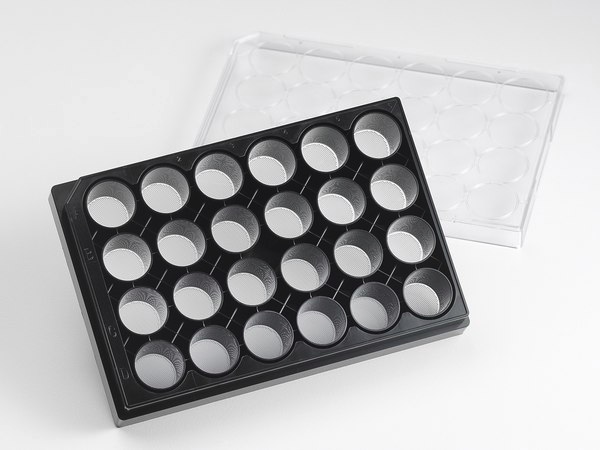 Merck Corning 24 Well Black Clear Round Bottom