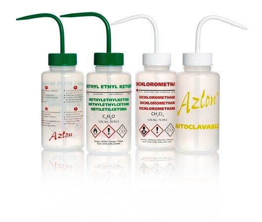 Merck AzlonÂ Multi-Lingual Unvented Wash Bottles