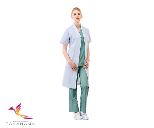 AS ONE WOMEN`S Lab Coat, 여성용 진료복 반팔