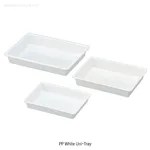 Daihan Science PP White Uni-Tray, 2.8~7.3 Lit, -10℃+125/140℃ Stable<br>Multi-use, White, Autocl
