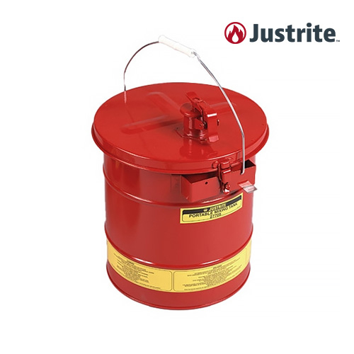 Justrite 27705 / 5갤런 분리커버형 용매 혼합 안전 용기 (철제/19L/빨강)/OD 381x406mm/3.6kg,[1EA]
