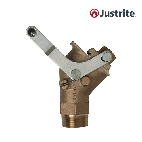 Justrite 08540 / 안전용기 전용 황동 수도꼭지 (황동/자동닫힘형)/102x48x89mm/NPS/NPT 19mm/0.5kg[1EA]