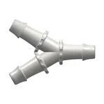 Y Tube Fitting with 500 Series Barbs, 3/4` (19.0 mm) ID Tubing