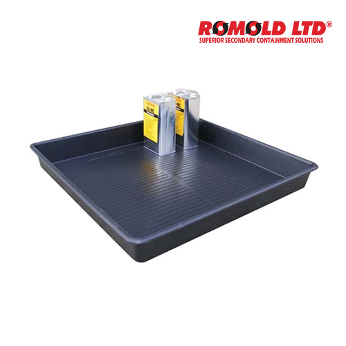 Safe & Work SAS-84003 / 폐액 용기 보관용 유출방지 트레이(379*379*194mm, 19L)[1EA]