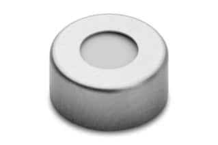 Waters Aluminum Crimp Cap and PTFE/Silicone/PTFE Septum, 100/pk