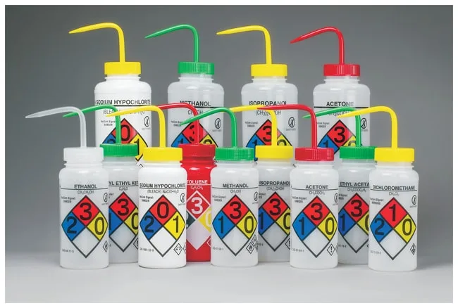 Thermo Fisher Scientific GHS Labeled Right-to-Know Safety-Vented Wash Bottles