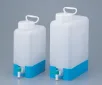 AS ONE Inclined Bottom Square Jar with Spigot PP, 바닥경사형 각형 하구병(PP제)