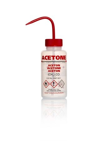 Merck AzlonÂ Multi-Lingual Safety Wash Bottles With Driplok Vapor Venting