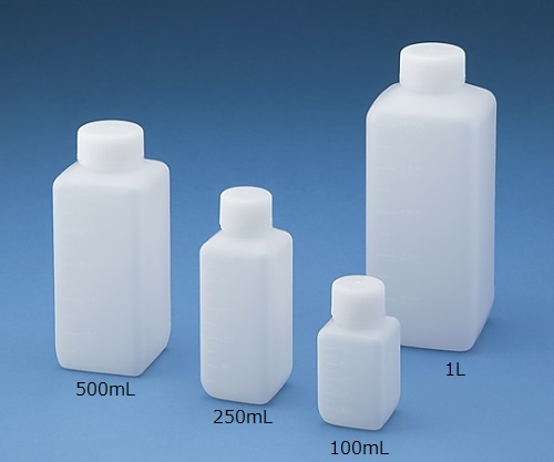 AS ONE J Bottle Square Type Narrow-Mouth Natural, J 각형 세구병(내추럴)