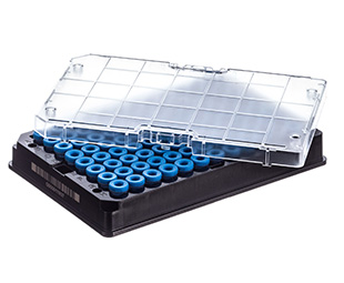 Greiner Bio One CRYO.S BIOBANKING TUBES, 300 µL, 2D CODES,RACK WITH 96 CAPPED TUBES, WITH SCREW CAP BLUE, 5 RACKS/BAG, 1 MANUAL CAPPING TOOL