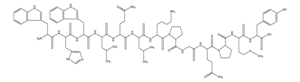 Merck TRP-HIS-TRP-LEU-GLN-LEU-LYS-PRO-GLY-GLN&