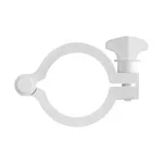 Clamp, Maxi Flange, 2` (50.8 mm), Glass Reinforced White Nylon