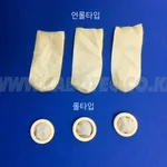 AS ONE Latex Finger Cots (Roll/Unroll Type), 천연라텍스 손가락골무(롤/언롤 타입)