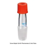 Daihan Science Screw Adapter Set for Thermometer & inlet Tubes, with Glass Cone, for Φ5~7mm Gri