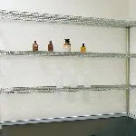 AS ONE Wire Shelf Set(for Laboratory Table), 실험대 선반세트(크롬 도금)