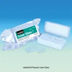 Daihan Science mediclin Popular Cover Glass, with Hinged Dispenser Box, 18×18~24×60mm<br>Made