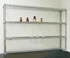 AS ONE Wire Shelf Set(for Laboratory Table), 실험대 선반세트(크롬 도금)