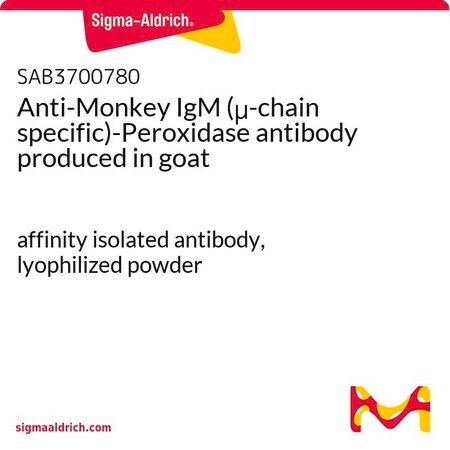 Merck Anti-Monkey IgM (mu-chain specific)-Peroxidase antibody produced in goat