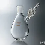 AS ONE Eggplant-Shaped Schlenk Flask(F Type. Glass Cock), 가지형 슈렌크 플라스크(F 타입. 유리 콕)