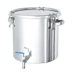 AS ONE Stainless Steel Sealed Tank with Valve(CTHV Series), 스테인리스 스틸 하구 밀폐 탱크(CTHV 시리즈)