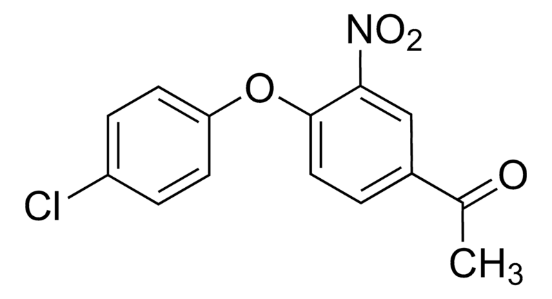 Merck 1-(4-(4-Chlorophenoxy)-3-nitrophenyl)ethanone