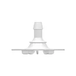 Bag Port with 600 Series Barb, 1/4` (6.4 mm) Tubing ID, USP Class VI, Animal-free Granuflex Polyethylene