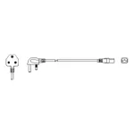 Thermo Fisher Scientific EVOS Power Cord, Type D (India/South Africa)
