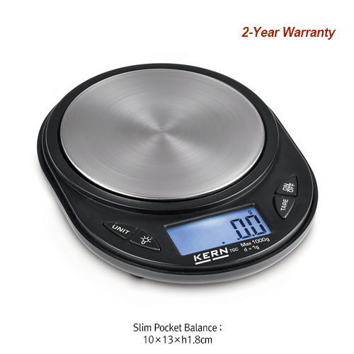 Daihan Science Kern [d] 0.1 & 1g, max.500 & 1,000g Slim Pocket Balance for Reference “TGC”, 10