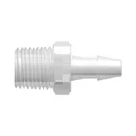 1/8-27 NPT Thread with 7/16` Hex to 200 Series Barb, 5/32` (4.0 mm) ID Tubing