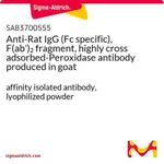 Merck Anti-Rat IgG (Fc specific), F(ab')2 fragment, highly cross adsorbed-Peroxidase antibody produced in goat