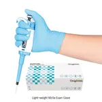 Daihan Science UniGloves Light-weight Nitrile Exam Glove, Powder-Free, Finger Textured, L240mm
