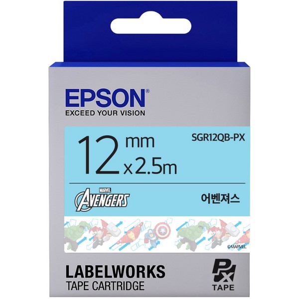 OFFICENEX 엡손 어벤져스 테이프카트리지 SGR12QB