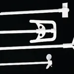 Thermo Fisher Scientific Polypropylene Swing-Out 4-in. Paddle Assembly, 5/16 x 13-13/16 in.