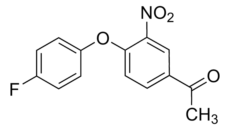 Merck 1-(4-(4-Fluorophenoxy)-3-nitrophenyl)ethanone