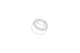 Waters Finger Tight Poly Knob