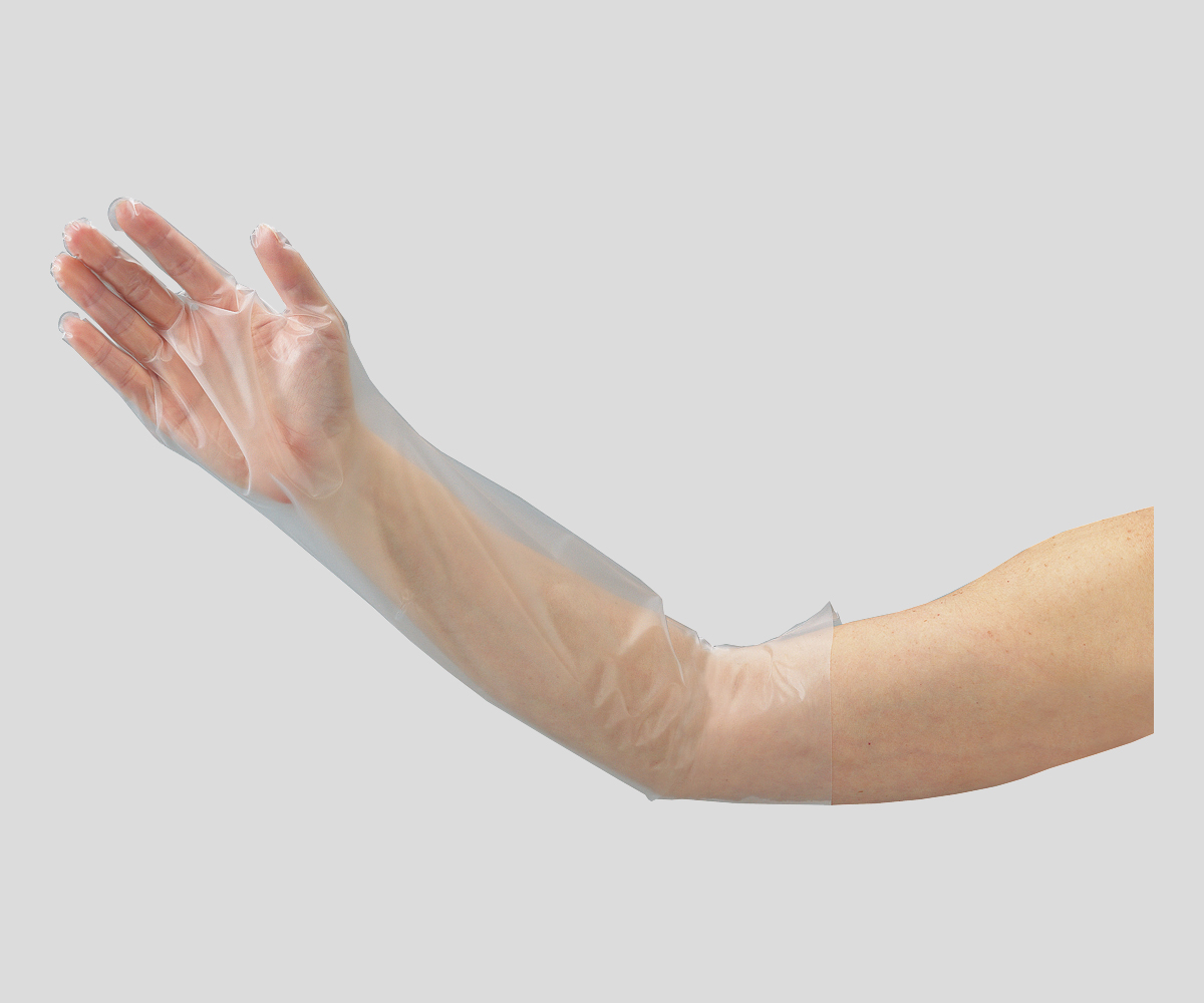 AS ONE PE Long Glove (Elbow Cover Type), 폴리에틸렌 긴장갑 (팔꿈치 커버)