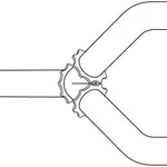 Thermo Fisher Scientific Standard Fluid Transfer Assembly Y Set, 3 x 1/4 in. ID (3/32 in. wall)