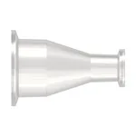 Sanitary Fitting, Concentric Reducer 1.5` (38.1mm) TC x .75` (19.0mm) TC, Animal-Free Nat PP