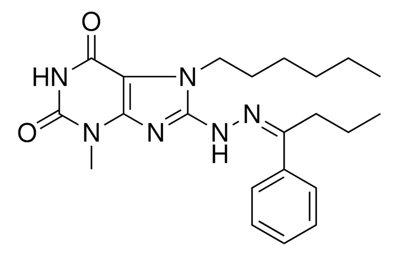 Merck 7-HEXYL-3-ME-8- N'-(1-PHENYL-B - 10 MG&